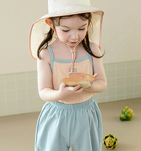 Set áo tơ + quần đũi bé gái - Xanh biển