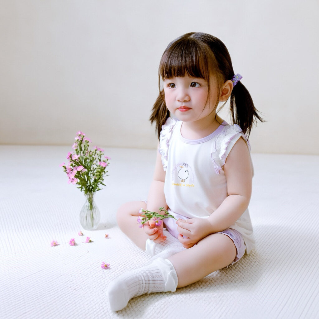 Bộ ba lỗ nhún bèo vai